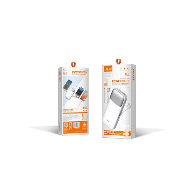 PQ20 POWERBANK 20.000mAh 20W LDNIO