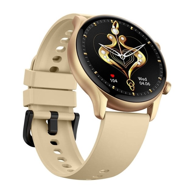 ZEBLAZE smartwatch Btalk 3 Plus, heart rate, 1.39" IPS, χρυσό