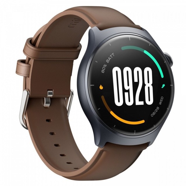 MIBRO smartwatch Lite 3 με 2x λουράκια, heart rate, 1.3" AMOLED, 2 ATM, γκρι/καφέ