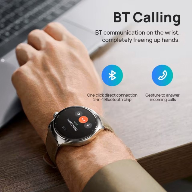 MIBRO smartwatch Lite 3 Pro με 2x λουράκια, heart rate, 1.32" AMOLED, GPS, 5 ATM, μαύρο/πράσινο