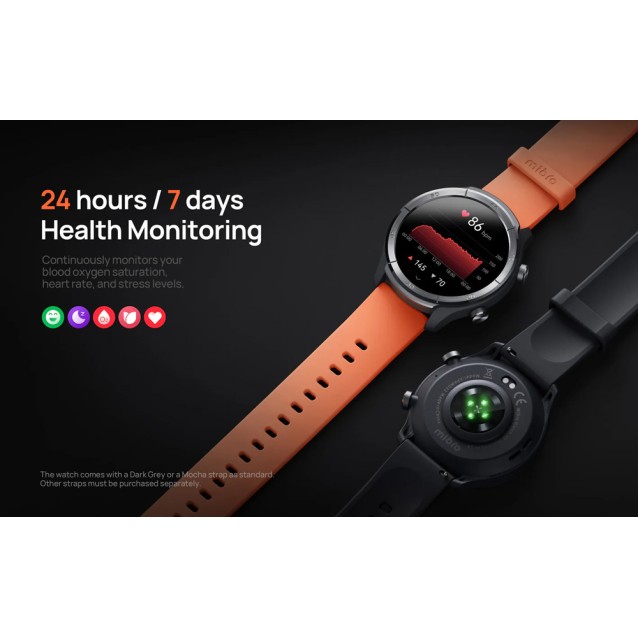 MIBRO smartwatch A3, heart rate, 1.39" IPS, GPS, 2 ATM, γκρι