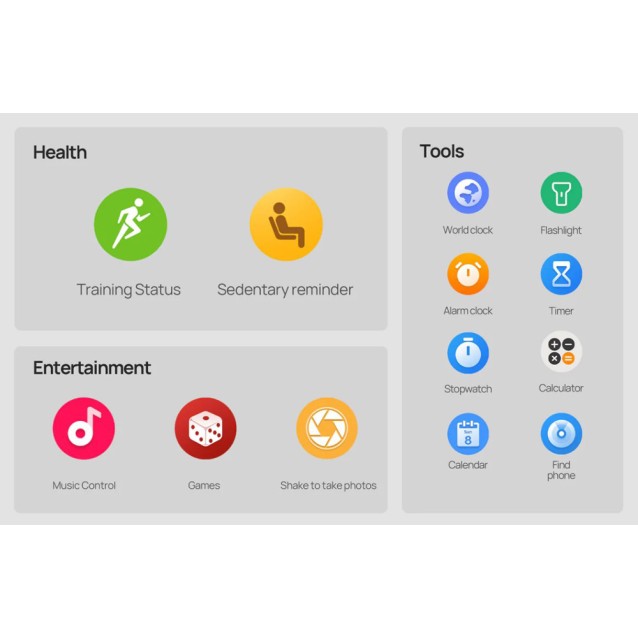 MIBRO smartwatch A3, heart rate, 1.39" IPS, GPS, 2 ATM, γκρι