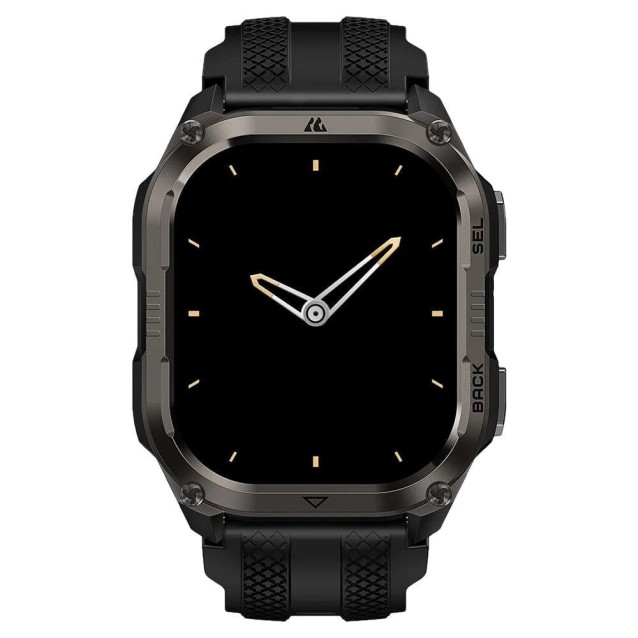 KOSPET smartwatch PULSE 2, heart rate, 1.96" AMOLED, GPS, 5 ATM & IP69, με φακό, μαύρο