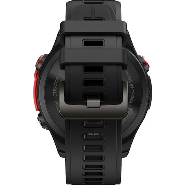 ZEBLAZE smartwatch Stratos 4 Pro με φακό, heart rate, 1.43" AMOLED, GPS, 5 ΑΤΜ, μαύρο