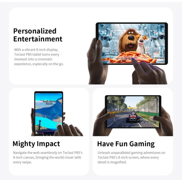 TECLAST tablet P85 2025, 8", 3/64GB, Android 15, 5000mAh, μπλε