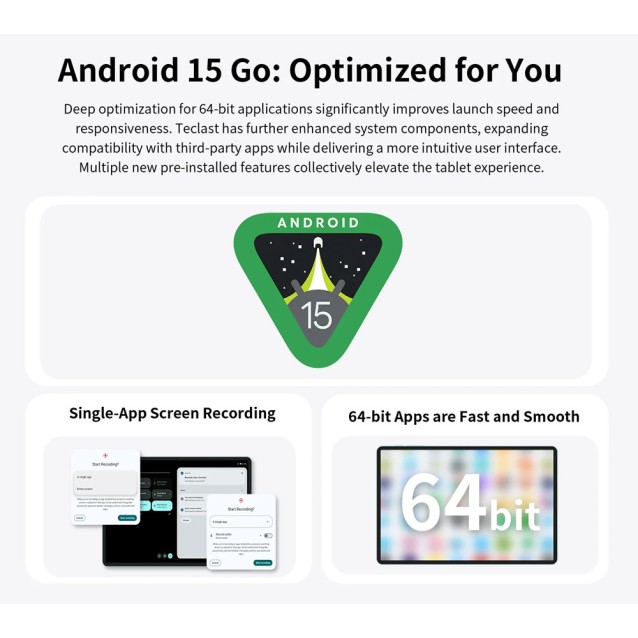 TECLAST tablet P85 2025, 8", 3/64GB, Android 15, 5000mAh, μπλε