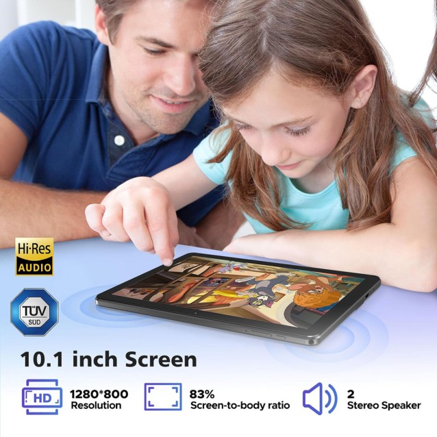 DOOGEE tablet T10W με πληκτρολόγιο/ποντίκι/στυλό αφής/θήκη, 10.1", 4/128GB, 4G, Android 14, 8000mAh, μαύρο