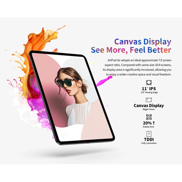 TECLAST tablet ArtPad Air, 11", 8/128GB, 4G, Android 15, 8000mAh, γκρι