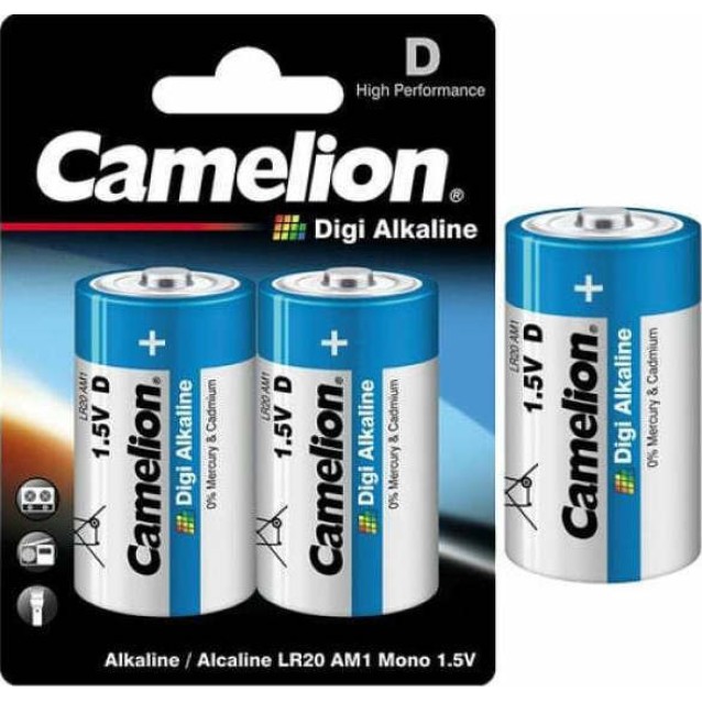 LR20-BP2DG ΜΠΑΤΑΡΙΑ CAMELION DIGI ΕΝΙΣΧΥΜΕΝΗ ΑΛΚΑΛΙΚΗ D