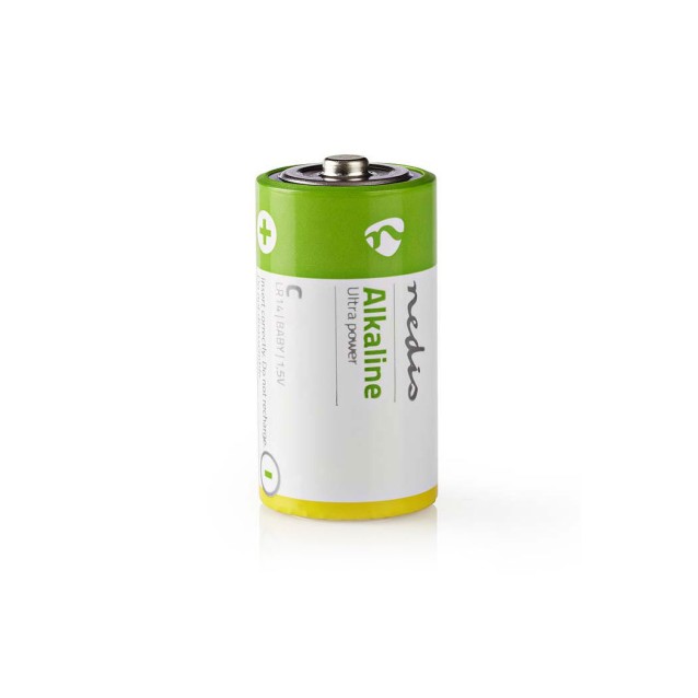 Αλκαλικές μπαταρίες LR14 C, 1.5V σε blister 2 μπαταριών