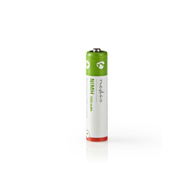 Επαναφορτιζόμενη μπαταρία ΑΑΑ Νi-MH 700 mAh 1.2V, σε blister 2 μπαταριών.