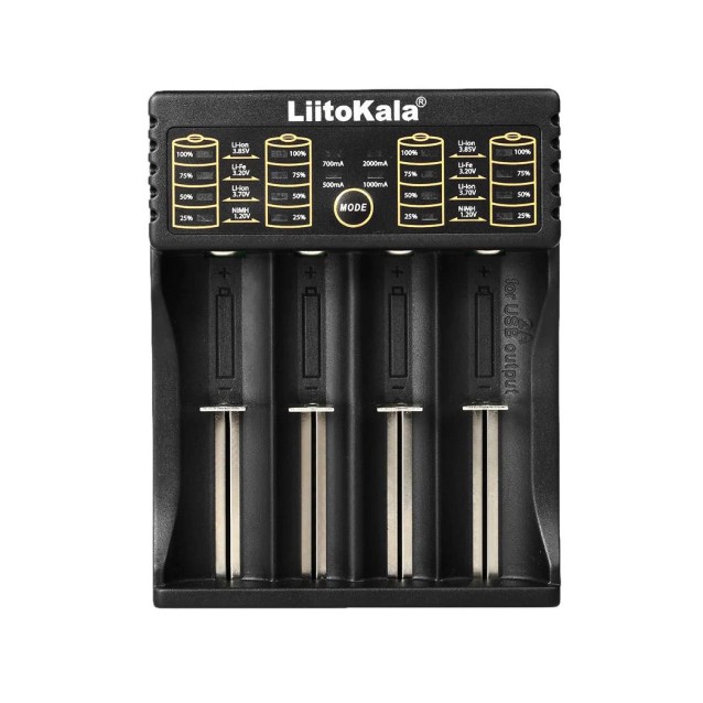 LIITOKALA φορτιστής LII-402 για μπαταρίες NiMH/CD, Li-Ion, IMR, 4 slots