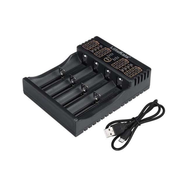 LIITOKALA φορτιστής LII-402 για μπαταρίες NiMH/CD, Li-Ion, IMR, 4 slots