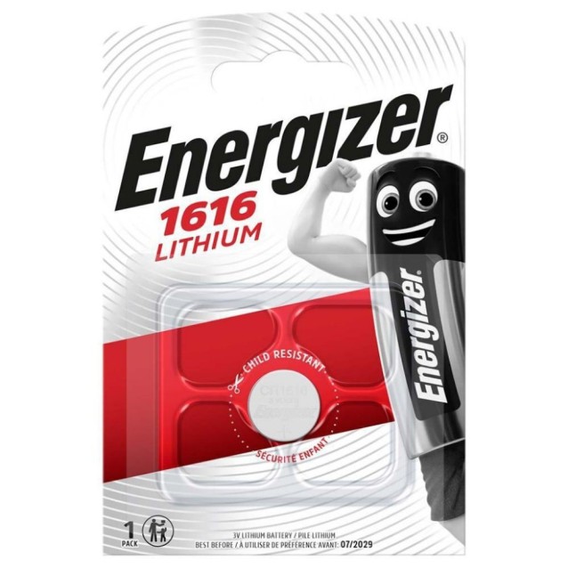 Energizer Μπαταρία Λιθίου Ρολογιών CR1616 3V 1τμχ