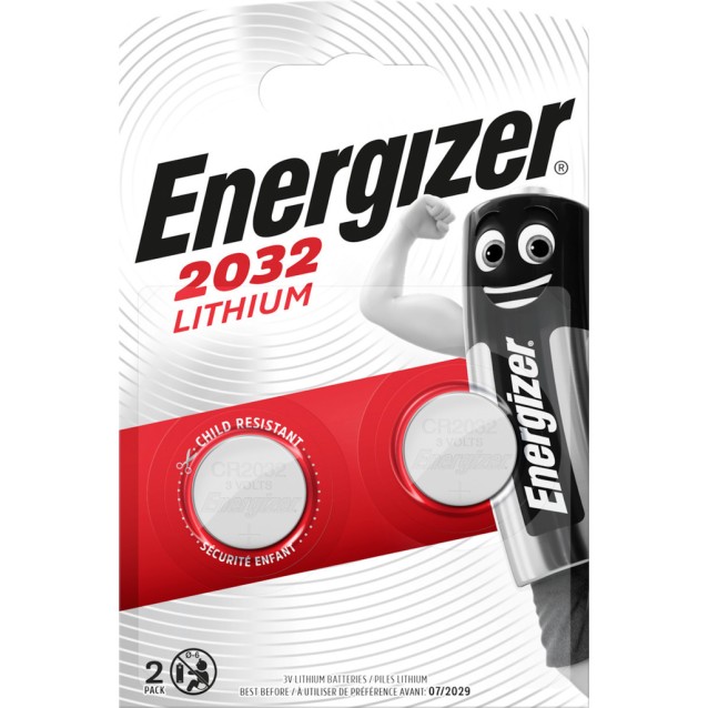 ENERGIZER μπαταρία λιθίου, CR2032, 3V, 2τμχ ENERGIZER μπαταρία λιθίου, CR2032, 3V, 2τμχ