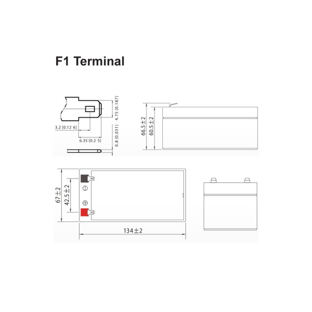 Μπαταρία μολύβδου 12V 3.4Ah