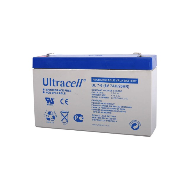 Μπαταρία μολύβδου ULTRACELL 6V 7Ah