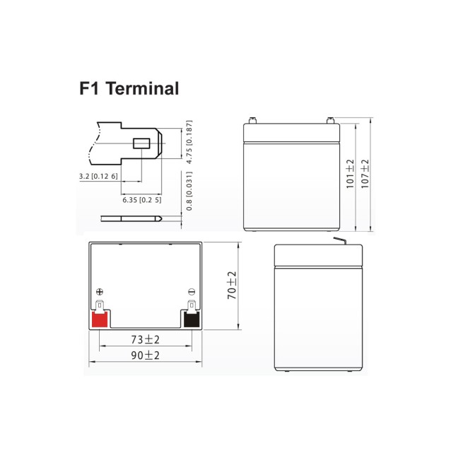 Μπαταρία μολύβδου ULTRACELL 12V 5Ah