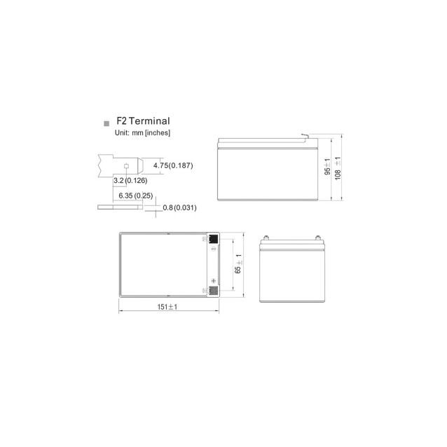 Μπαταρία μολύβδου 12V-9AH.