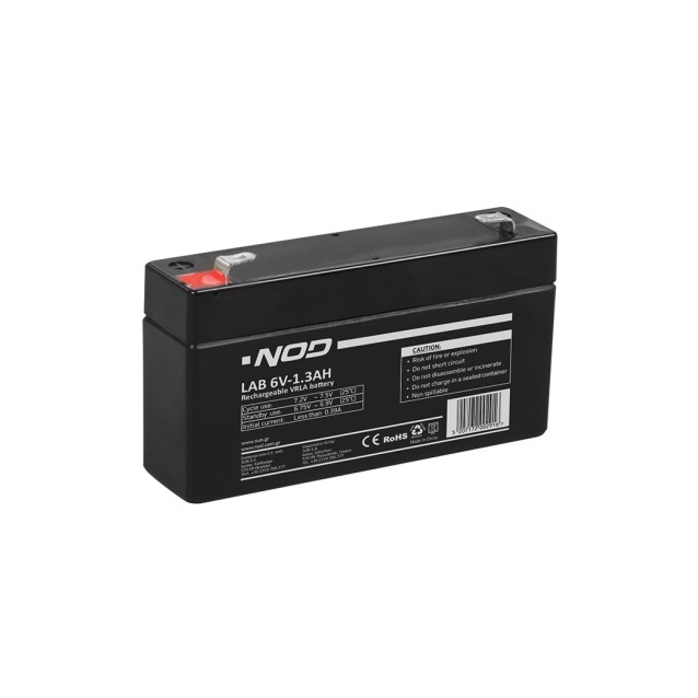 Μπαταρία μολύβδου NOD 6V-1.3AH.