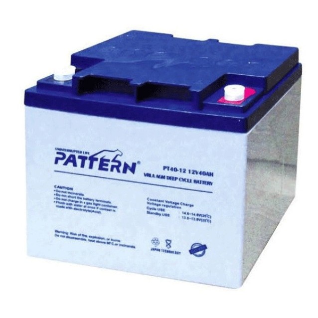 ΜΠΑΤΑΡΙΑ ΜΟΛΥΒΔΟΥ ΒΑΘΙΑΣ ΕΚΦΟΡΤΙΣΗΣ 12V/40Ah PT40-12 PTN