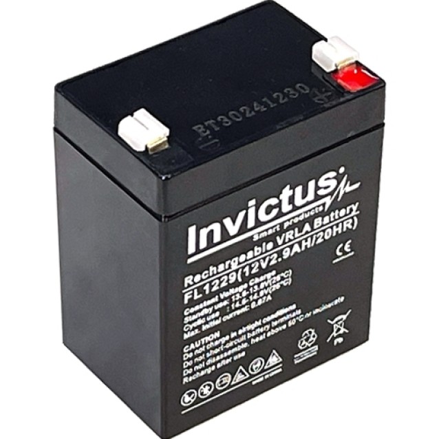 INVICTUS FL12-2,9 ΜΠΑΤΑΡΙΑ ΜΟΛΥΒΔΟΥ 2,9AH 12V