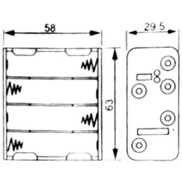 ΜΠΑΤΑΡΙΟΘΗΚΗ 8 ΜΠΑΤΑΡΙΩΝ AΑ ΜΕ ΚΑΛΩΔΙΟ BH0024A LZ