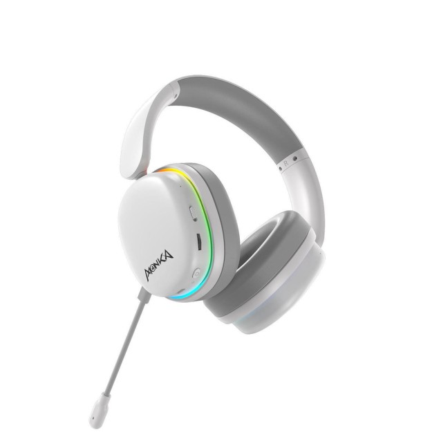 MONKA HG9070W ECHO RS ΑΣΥΡΜΑΤΟ ΑΚΟΥΣΤΙΚΟ, ΒΤ, RGB, ΛΕΥΚΟ