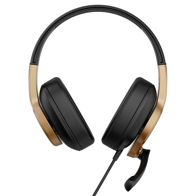 SADES gaming headset UPOWER, 3.5mm σύνδεση, 40mm, μαύρο/χρυσό