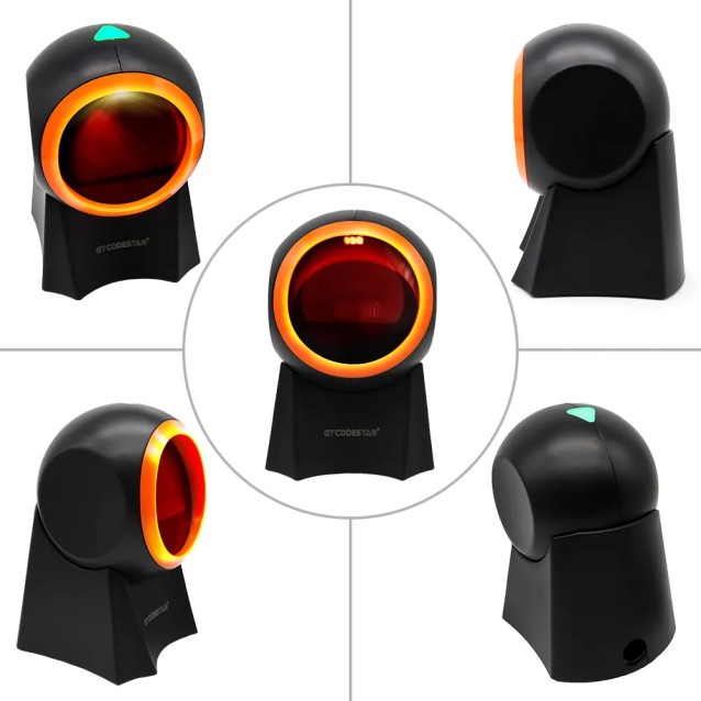 GTCODESTAR επιτραπέζιο barcode scanner GT-8800F, 1D & 2D, ενσύρματο, μαύρο