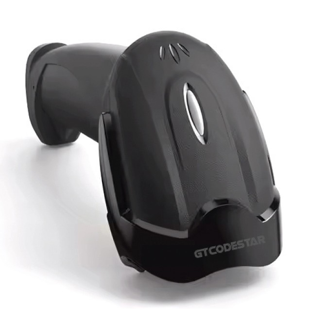 GTCODESTAR barcode scanner X-620F, 1D, ενσύρματο & ασύρματο, 800mAh, μαύρο