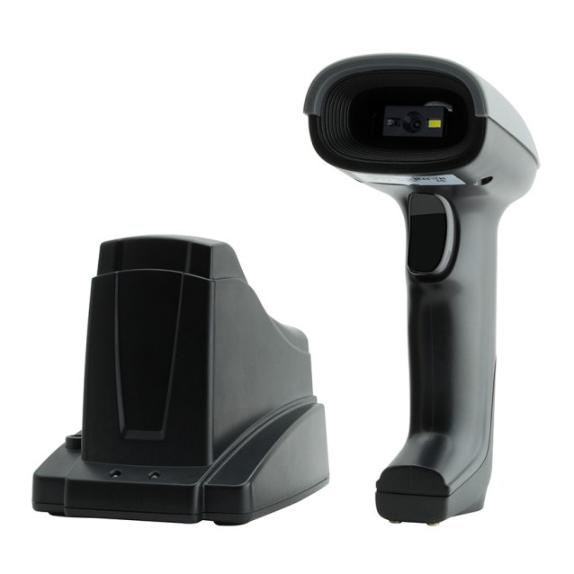 GTCODESTAR barcode scanner GT-1901C με βάση, 1D & 2D, ενσύρματο & ασύρματο, Bluetooth, 2000mAh, μαύρο