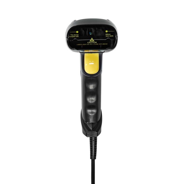 Ενσύρματος σαρωτής barcode USB υψηλής ακρίβειας, σε μαύρο χρώμα.