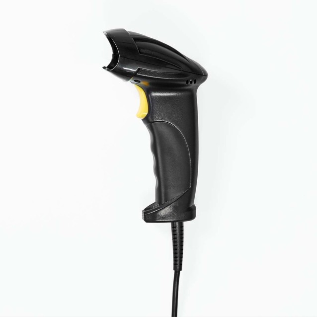 Ενσύρματος σαρωτής barcode USB υψηλής ακρίβειας, σε μαύρο χρώμα.