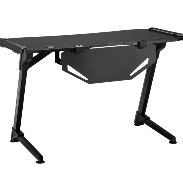 BRATECK gaming γραφείο Glory GMD04-1S, 1200x600mm, RGB, μαύρο