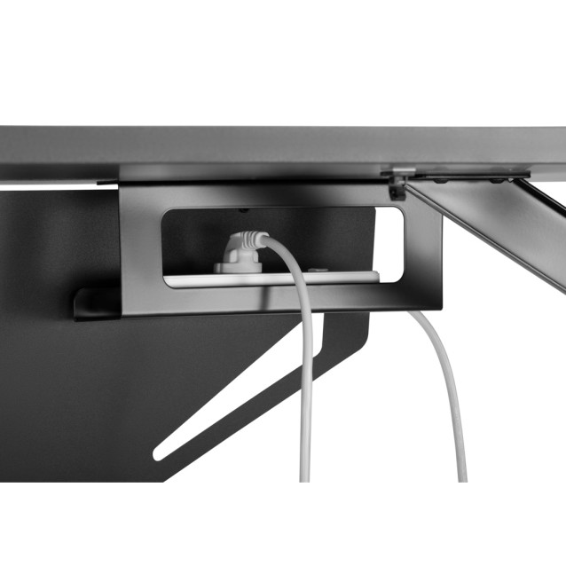BRATECK gaming γραφείο Glory GMD04-1S, 1200x600mm, RGB, μαύρο
