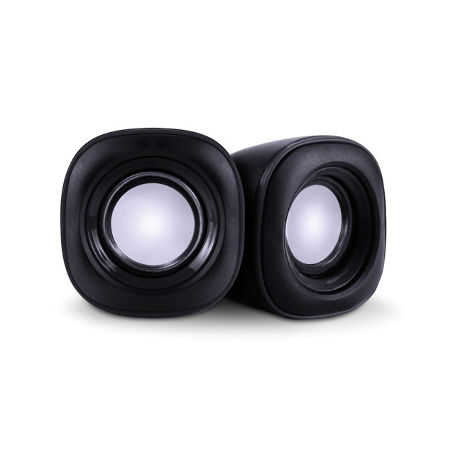 POWERTECH ηχεία Essential sound PT-844, 2x 3W, 3.5mm, μαύρα