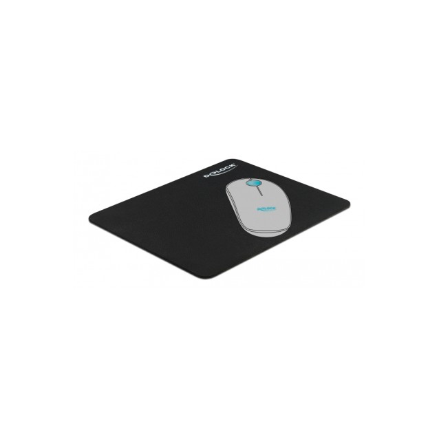 DELOCK mouse pad 12005, 22x18x0.2cm, μαύρο