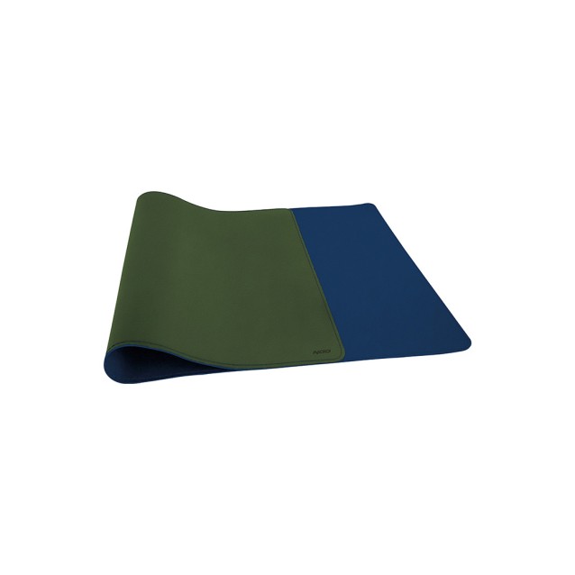 XL Δερμάτινο mousepad διπλής όψης, λαδί-βαθύ μπλε, 800x345x1.8mm.