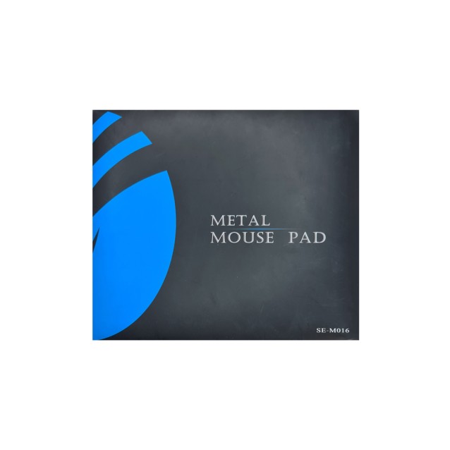 Μεταλλικό mouse pad CT-MP24-AS, 246x202x2mm, αλουμίνιο, ασημί/μαύρο