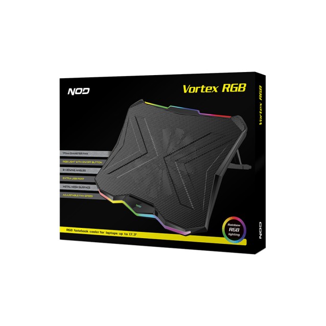 Notebook Cooler RGB για laptop έως και 17.3".