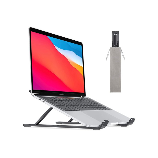 Μεταλλική βάση για laptop CT-LS01-AB, 15.6", ρυθμιζόμενο ύψος, μαύρη