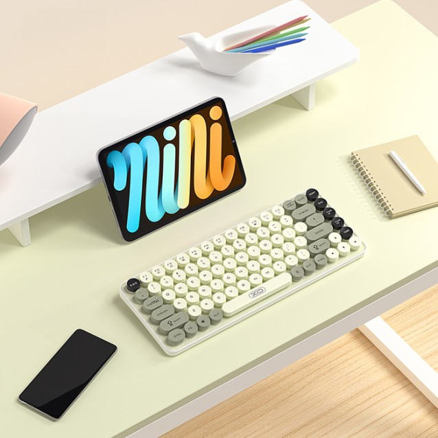 XO KB-12 GREY COLOR Ασύρματο πληκτρολόγιο