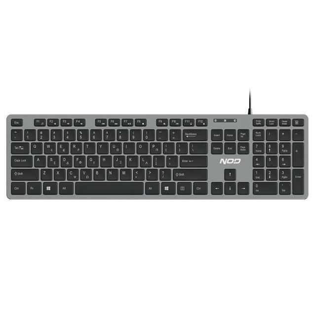 NOD CORPORATE Ενσύρματο πληκτρολόγιο με πλήκτρα χαμηλού προφίλ και ελληνικό layout
