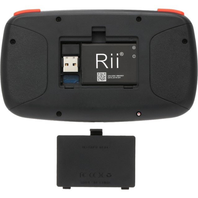 RIITEK ασύρματο mini πληκτρολόγιο i4, backlit, Bluetooth & 2.4GHz, μαύρο