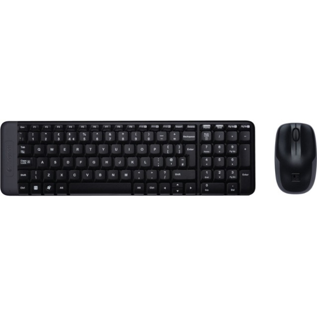 Logitech MK220 Ασύρματο Σετ Πληκτρολόγιο - Ποντίκι Αγγλικό US - 920-003161