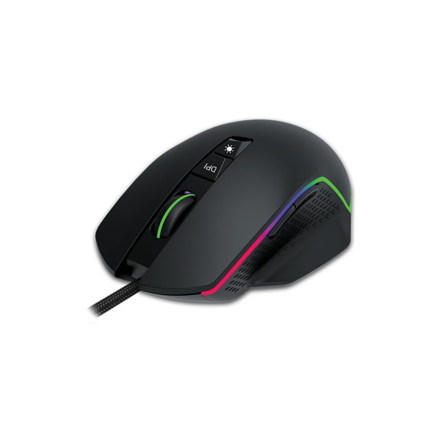 Ενσύρματο RGB gaming mouse, με ανάλυση έως και 6400 DPI.