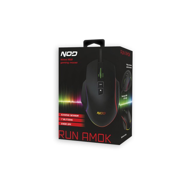 Ενσύρματο RGB gaming mouse, με ανάλυση έως και 6400 DPI.