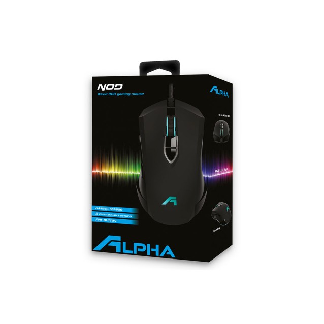 Ενσύρματο RGB Gaming mouse με λογισμικό για custom setup και ανάλυση έως 4000DPI.