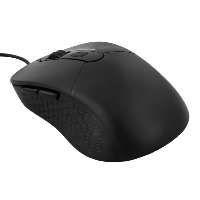 POWERTECH ενσύρματο ποντίκι PT-1467, οπτικό, έως 1600DPI, μαύρο